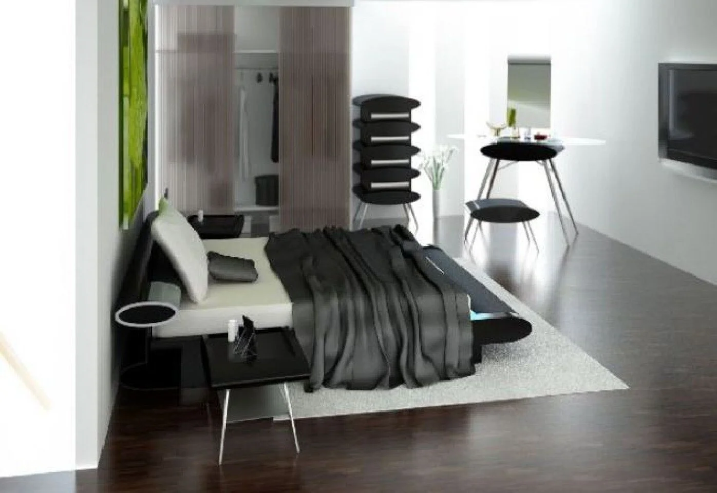 Black And White Sharp Bedroom Design Ideas Throughout Bedroom Design Ideas Black And White